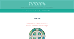 Desktop Screenshot of nadhm.org